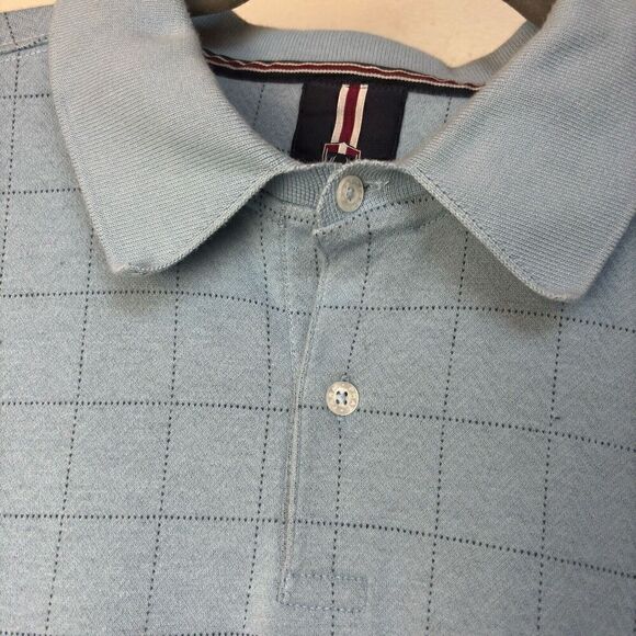 Vintage Phat  Farm Men’s Long Sleeve Baby Blue Three Button Closure Shirt Size X - Picture 3 of 12